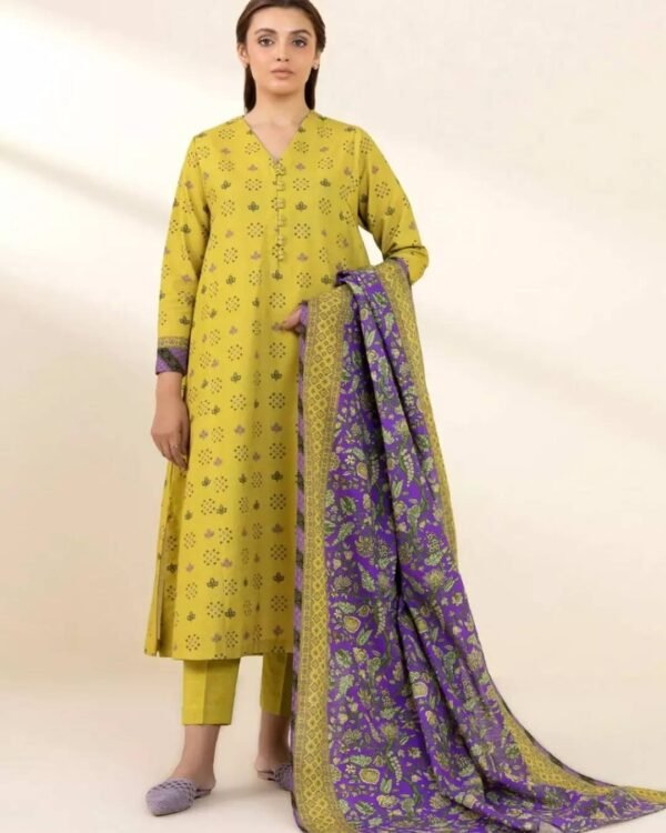 Sapphire 3 PC - Unstitched Lawn Suit