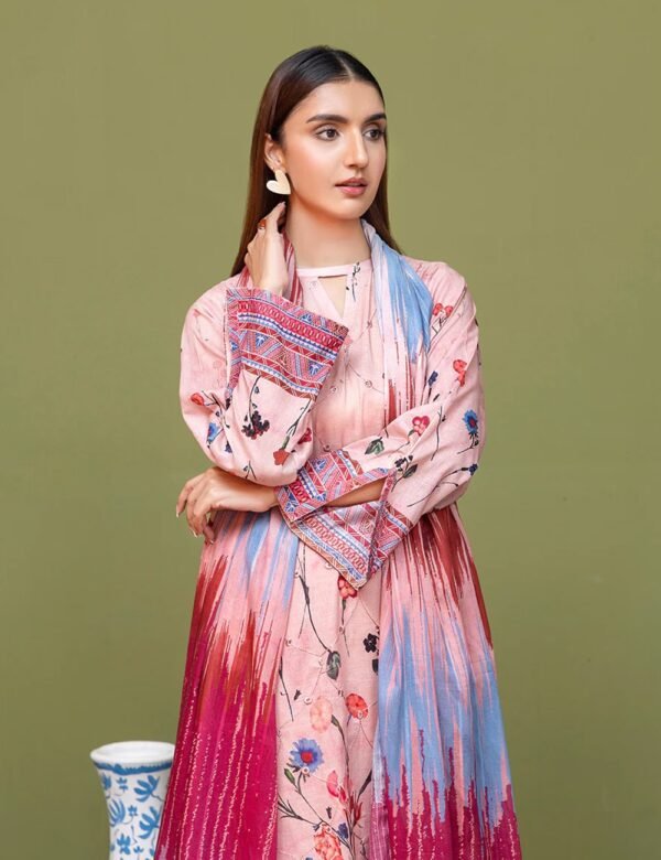 Digital Printed-3 Pc-Lawn-Unstitched Suit-LIMELIGHT