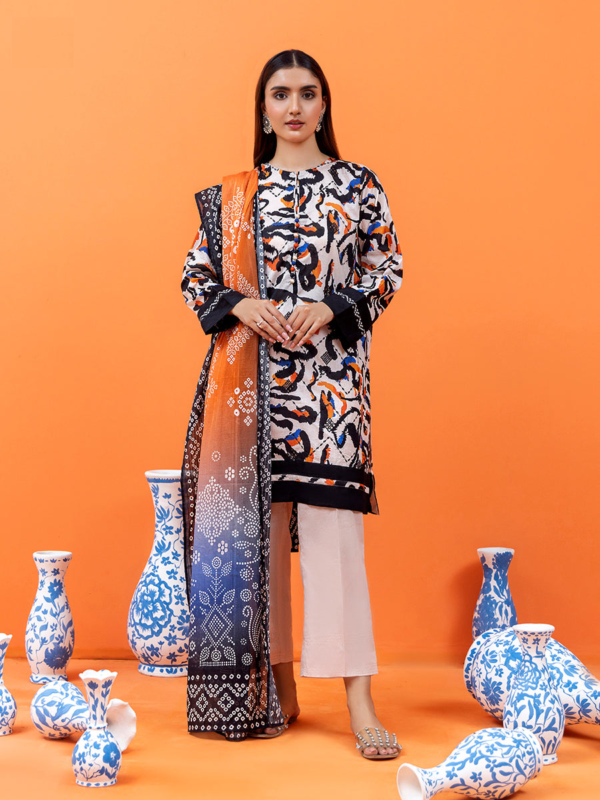 Digital Printed-3 Pc-Lawn-Unstitched Suit-LIMELIGHT - Image 3