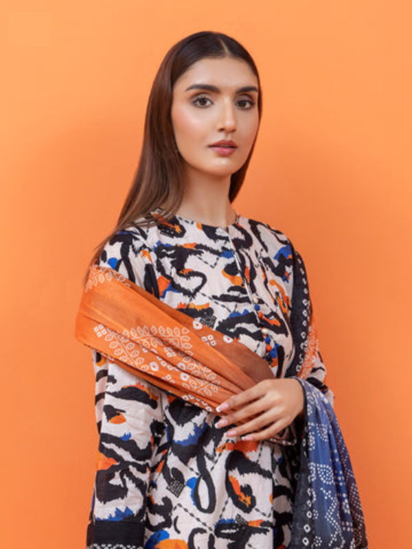 Digital Printed-3 Pc-Lawn-Unstitched Suit-LIMELIGHT