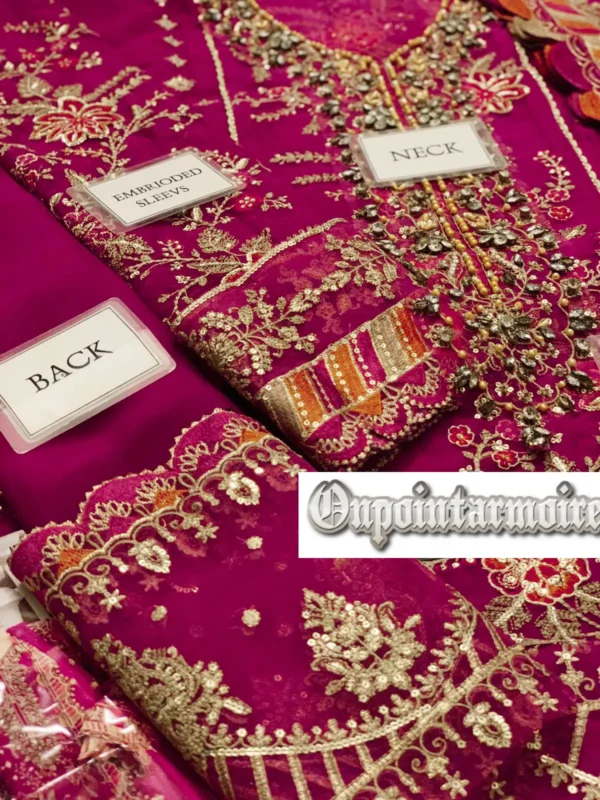 MARIA B CHIFFON 3 PIECE SUIT 2025 - Image 9