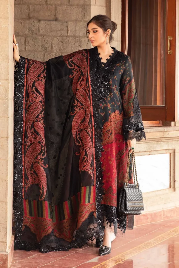Maria.B 3 Piece Unstitched Embroidered Suit - Image 2