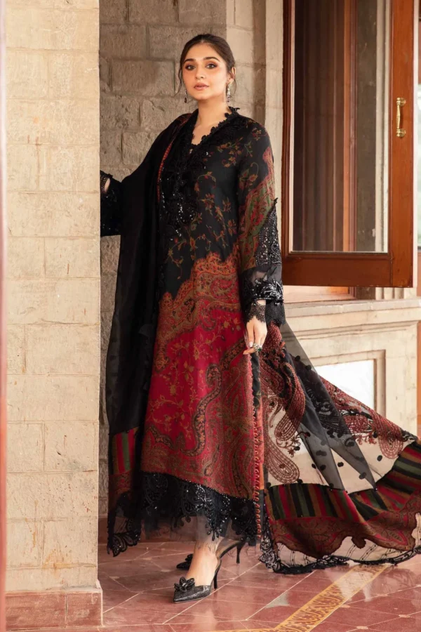 Maria.B 3 Piece Unstitched Embroidered Suit