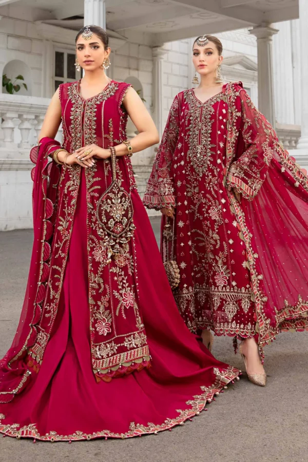 MARIA B CHIFFON 3 PIECE SUIT 2025 - Image 3