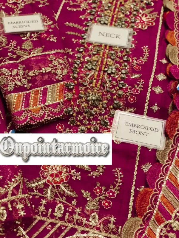MARIA B CHIFFON 3 PIECE SUIT 2025 - Image 7