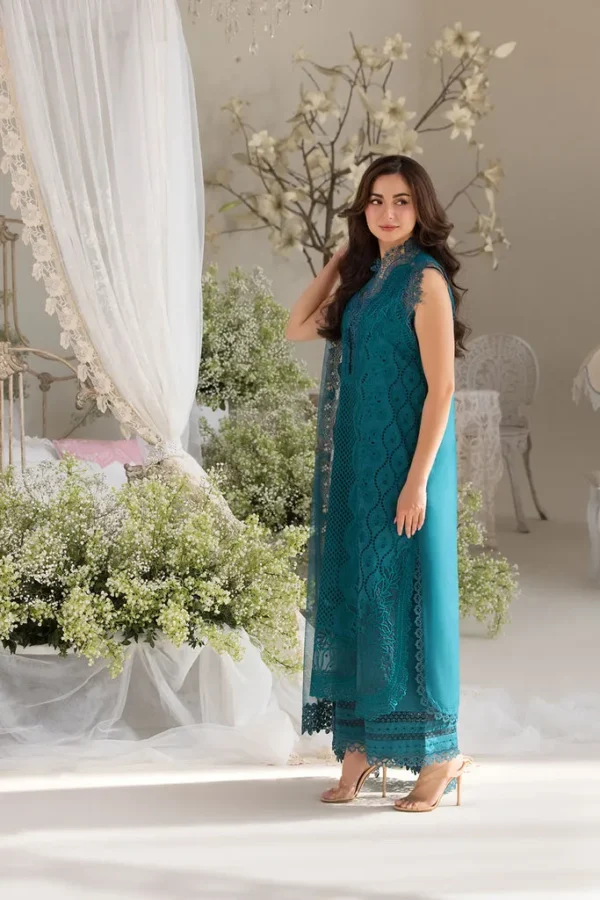 SOBIA NAZIR Design 2A Luxury Lawn 2025 Unstitched 3 PIECE - Image 9