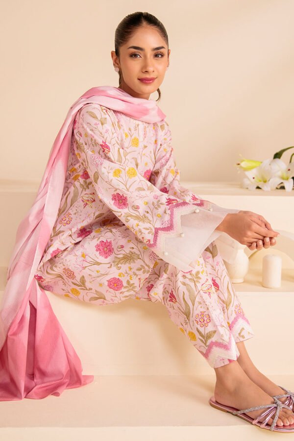 Spring Overall 3Pc Lawn Suit by Nishat Linen - Image 4